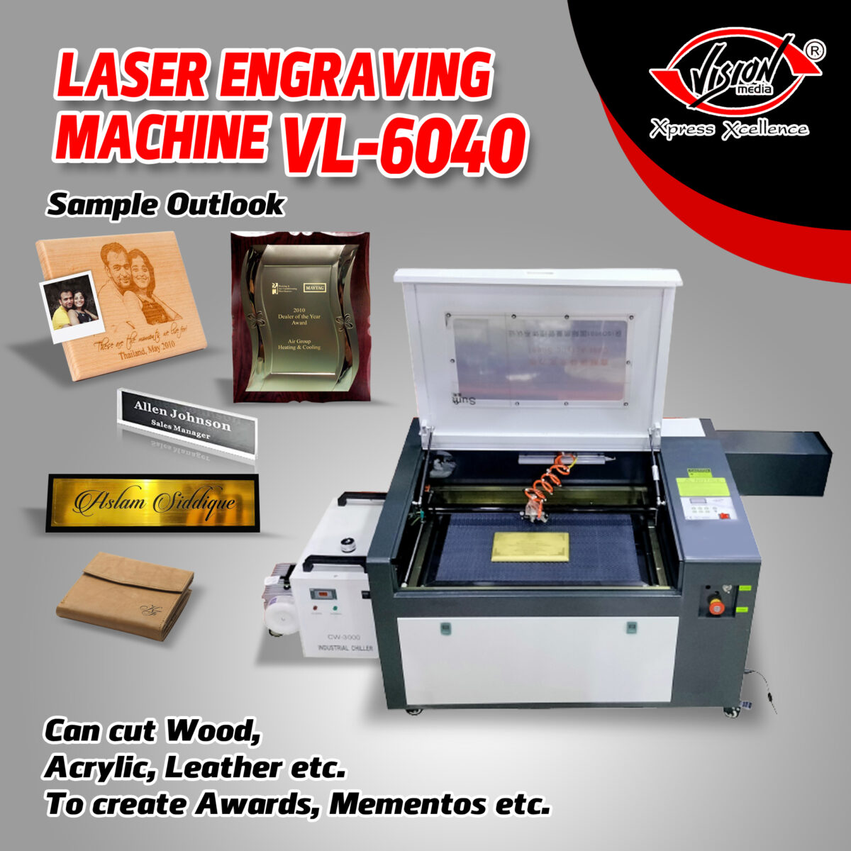 VL-6040 Laser Engraving & Cutting Machine