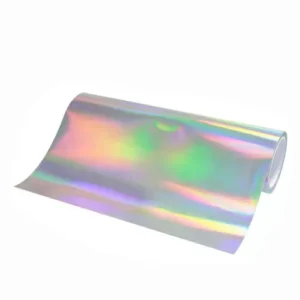HEAT TRANSFER VINYL Rainbow Reflective silver -1METER